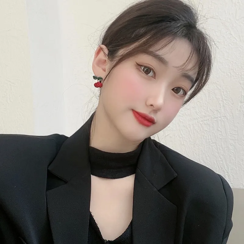 Playful Cherry Dangle Earrings