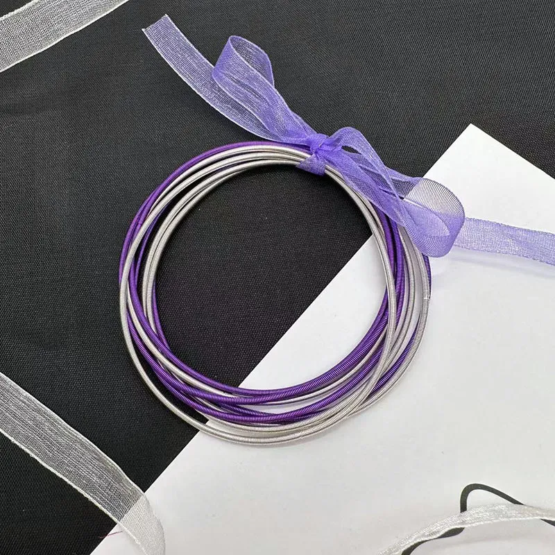 Chic Ribbon-Wrapped Bangles