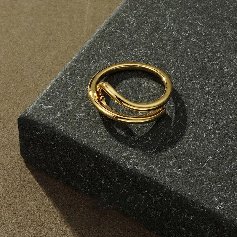 Cool Semi-circle Round Square Open Rings