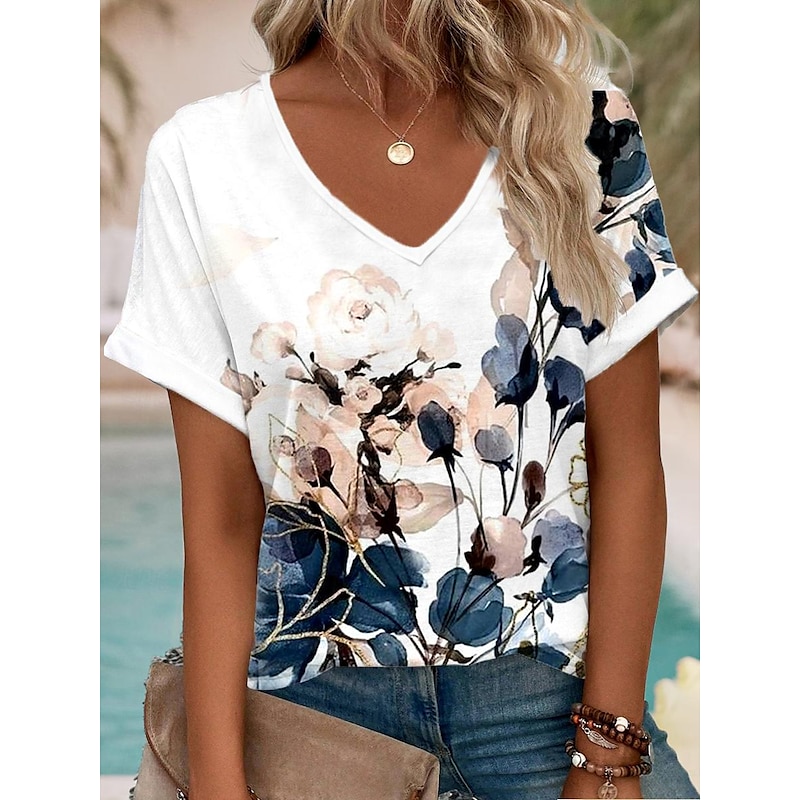 Ombre Floral Vacation Tee