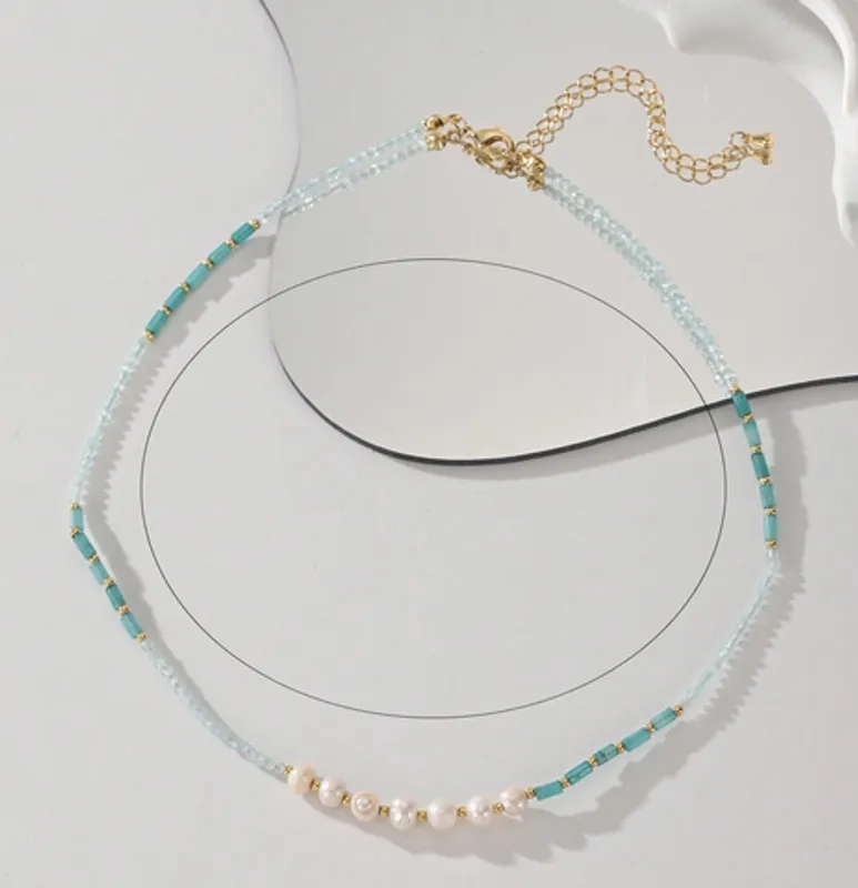 Elegant Beaded Layered Necklace