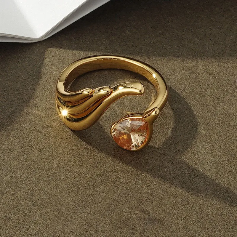 Cool Semi-circle Round Square Open Rings