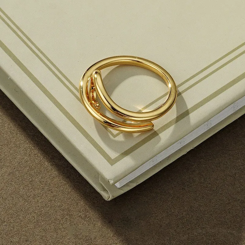 Cool Semi-circle Round Square Open Rings